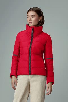 Chamarras Canada Goose Mujer México - HyBridge Chaqueta De Plumas Rojos RN0912543